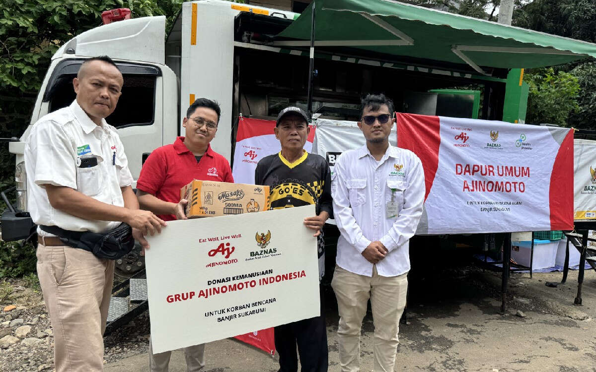 Ajinomoto dan Baznas Salurkan Bantuan untuk Korban Bencana di Sukabumi