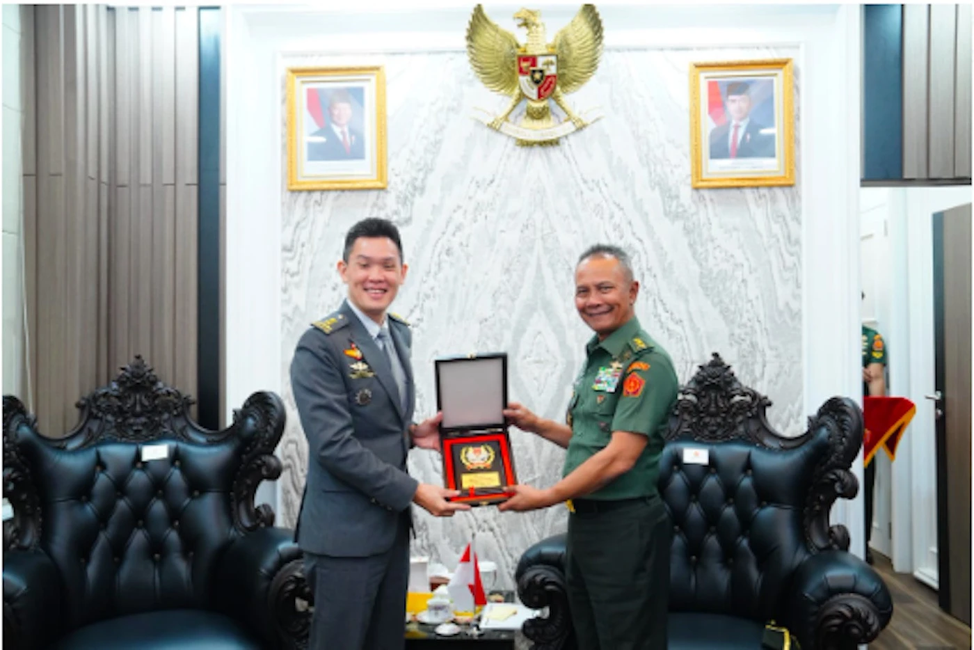 Tingkatkan Pertahanan Siber, Kasum TNI Terima Kunjungan Kepala Staf Digital Intelijen Militer Singapura
