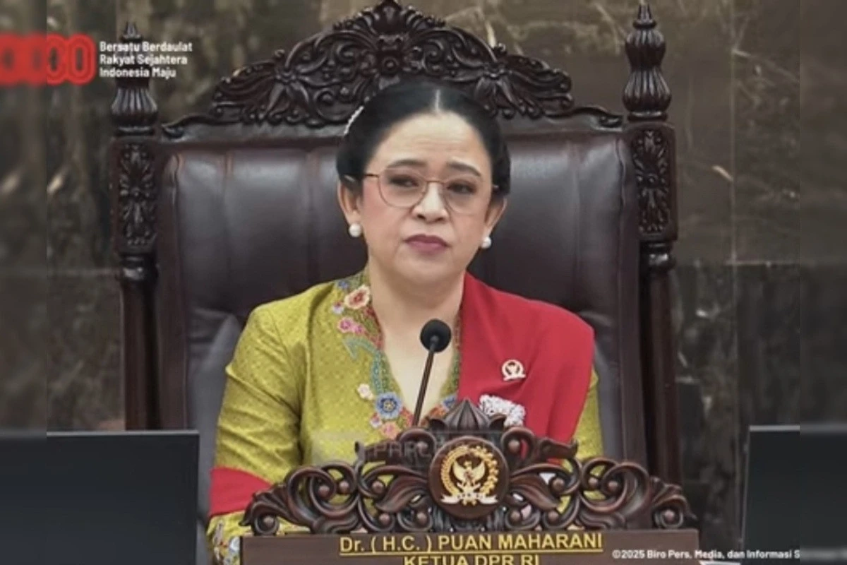 Puan Pakai Kebaya dengan Selendang Merah saat Sidang Tahunan DPR, Ini Maknanya