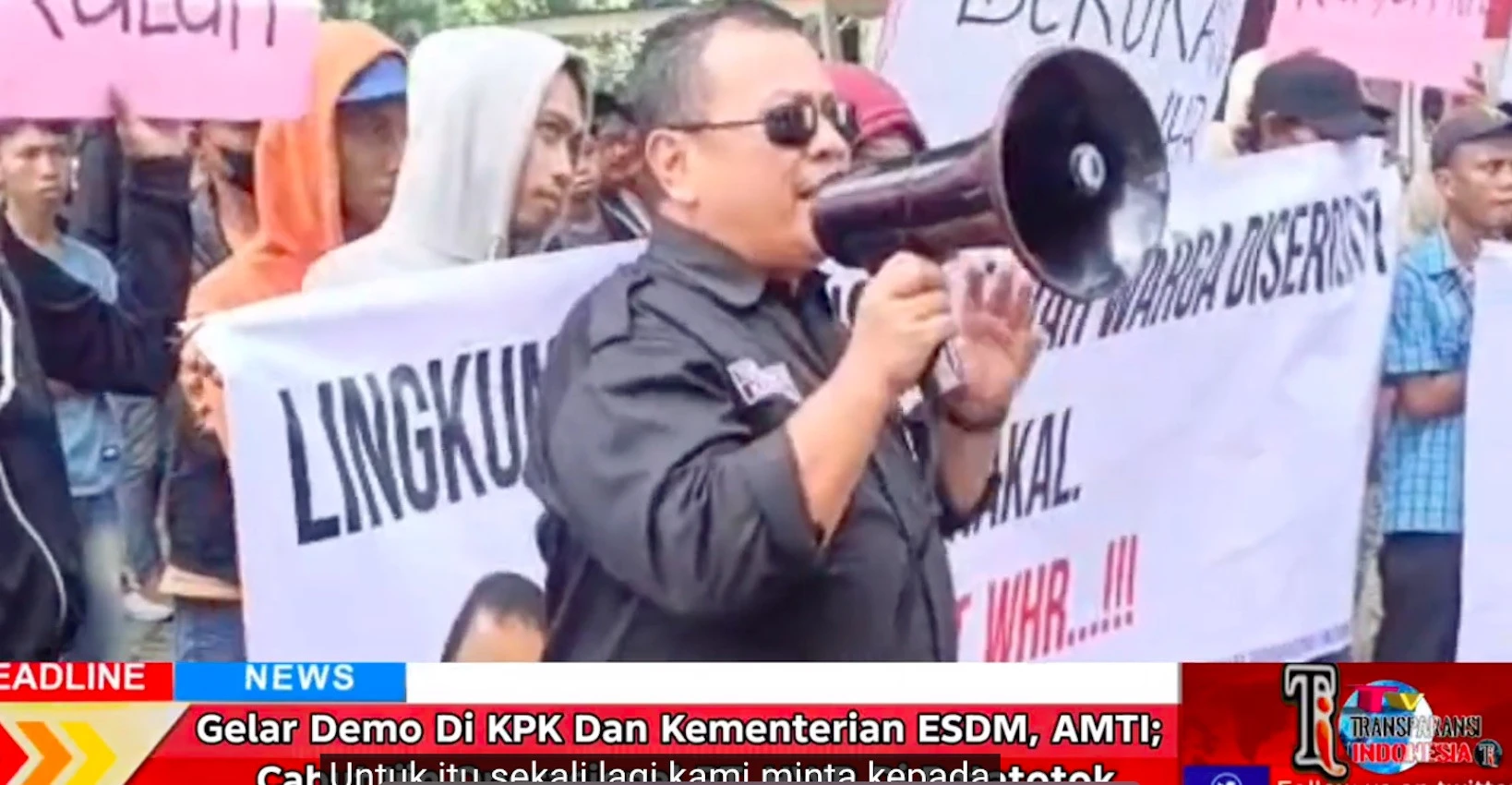 Berdemonstrasi di KPK dan Kementerian ESDM, AMTI Desak Cabut Izin Operasional PT HWR di Ratatotok