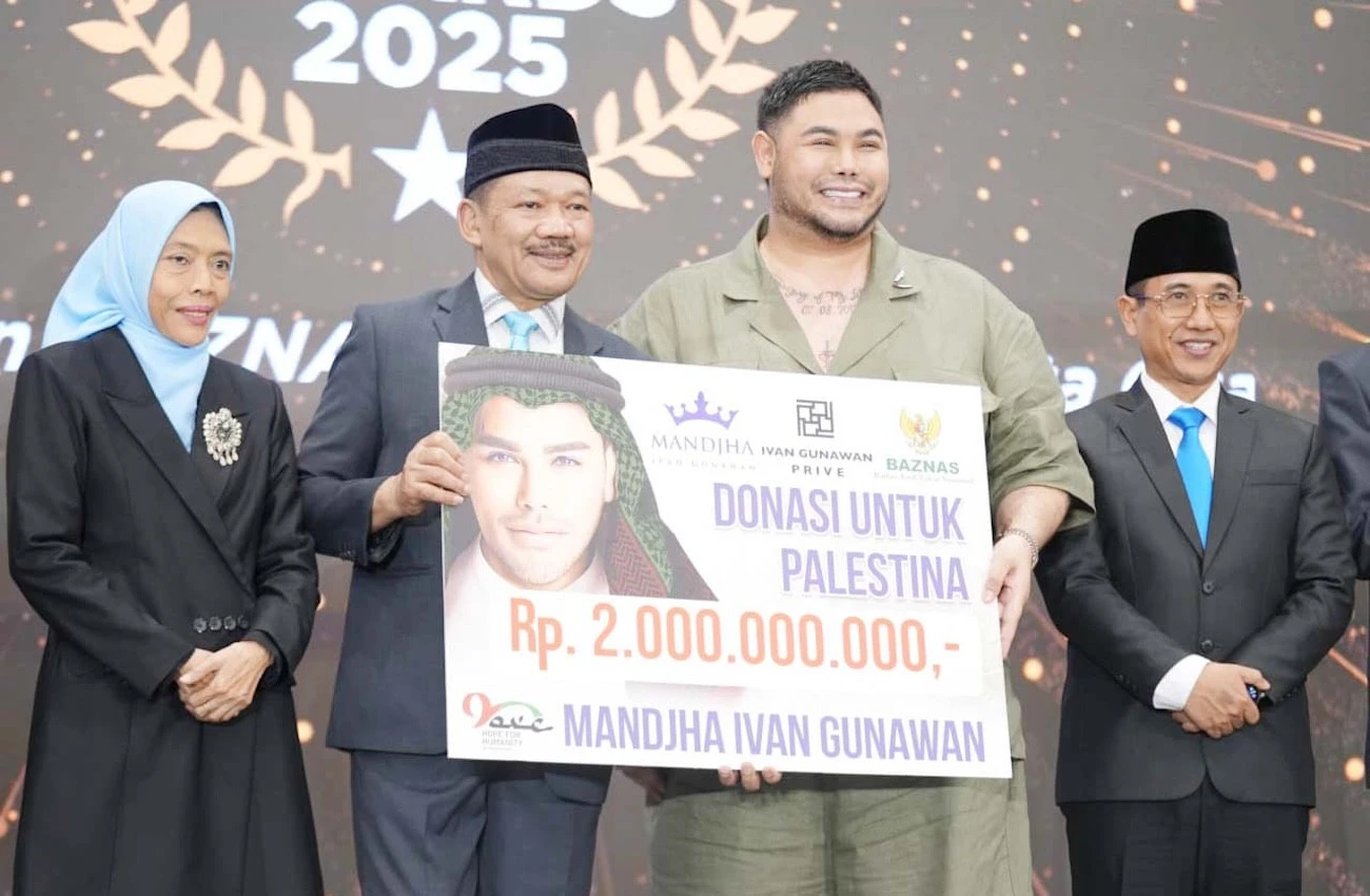 Ivan Gunawan Donasikan Rp 2 Miliar untuk Palestina di BAZNAS Awards 2025
