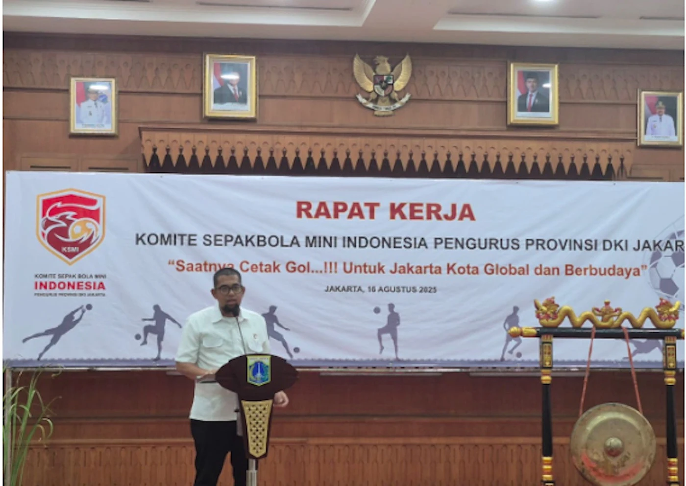 KSMI DKI Jakarta Gelar Raker I, Guruh Tirta: Sepak Bola Mini Siap Wujudkan Jakarta Kota Global