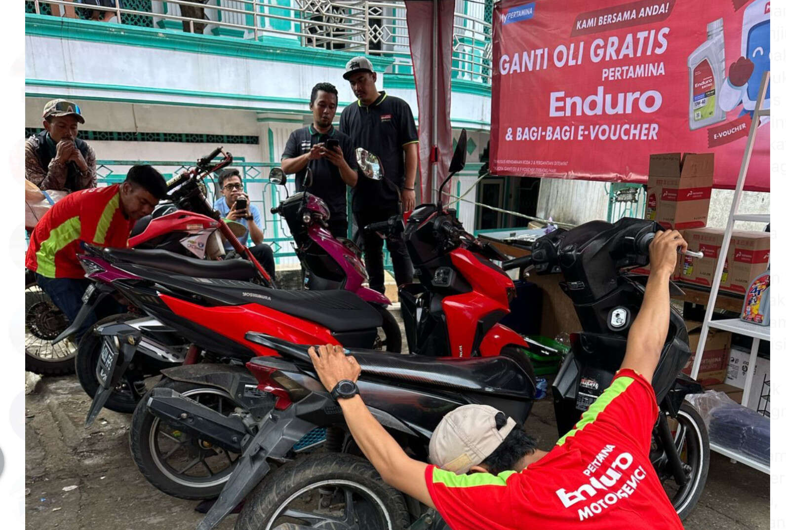 Pertamina Ganti Oli Gratis Bagi 1.000 Motor yang Terdampak Banjir di Jabodetabek