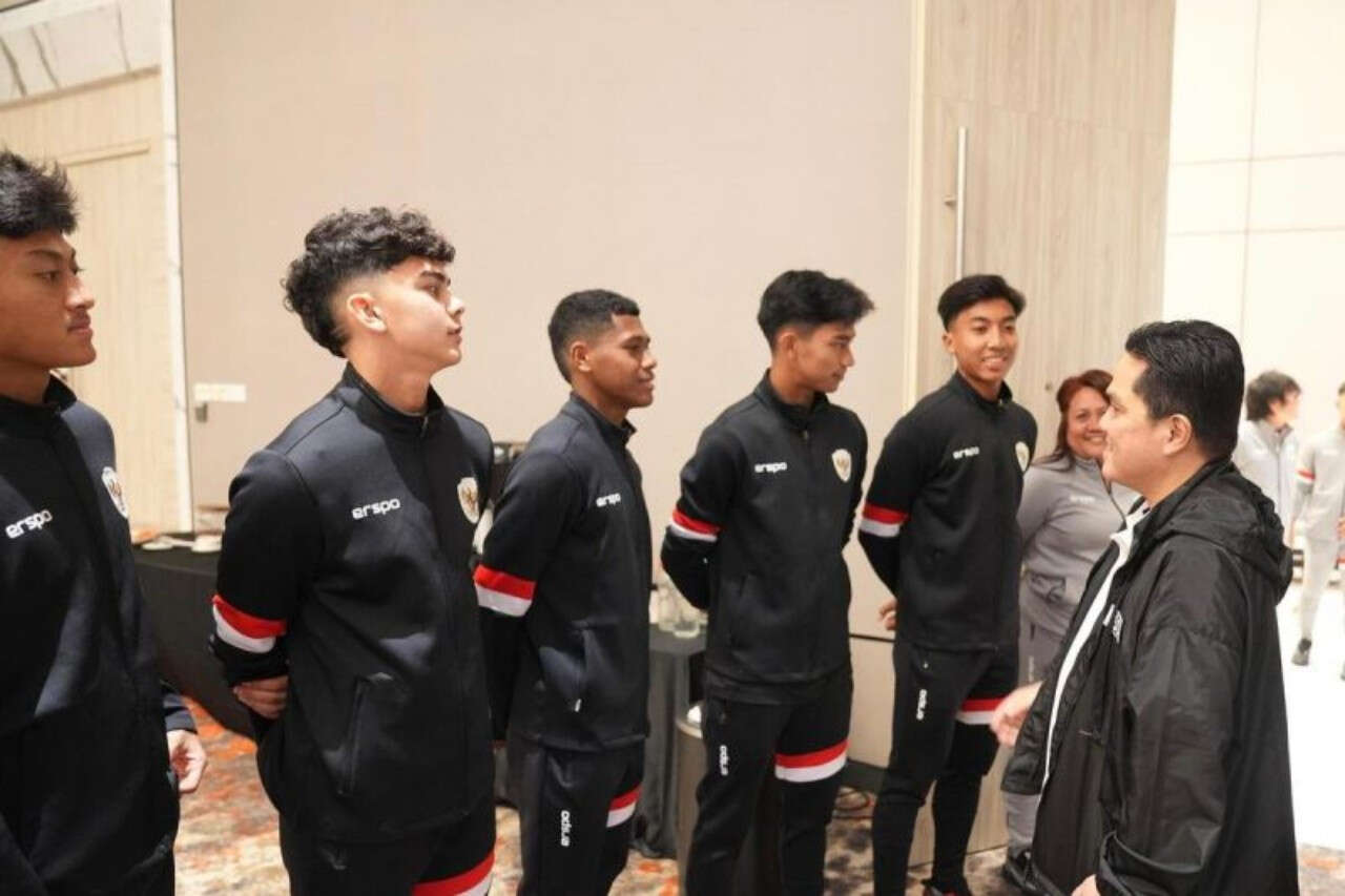 Pesan Erick Thohir untuk Garuda Muda di Piala Asia U-17: Tunjukkan Permainan Terbaik