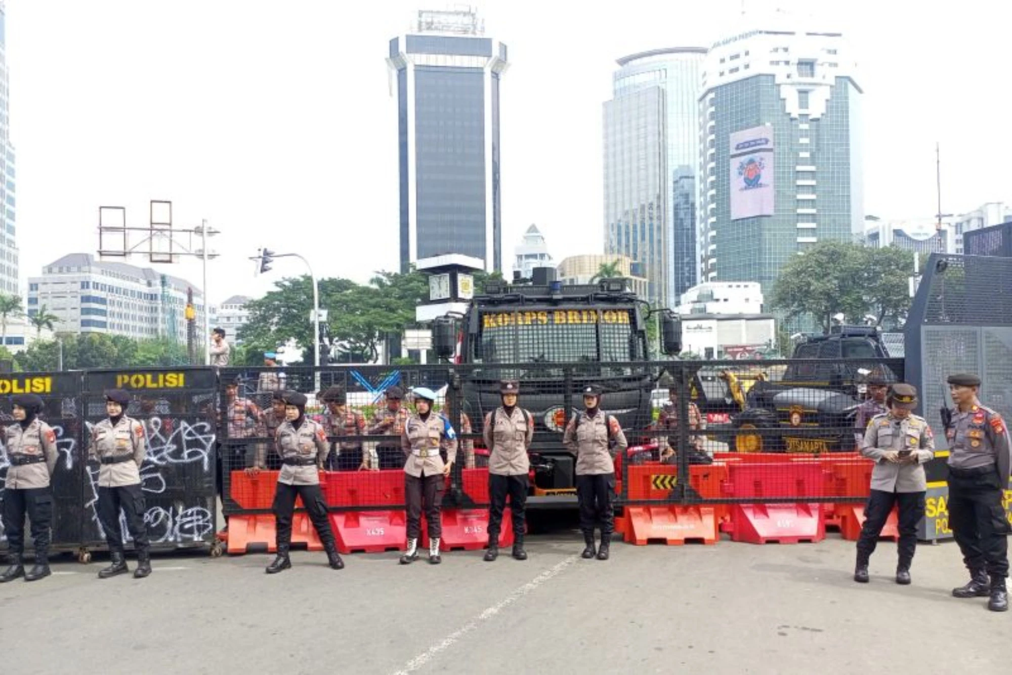 1.163 Personel Kepolisian Dikerahkan Amankan Aksi Buruh di Monas