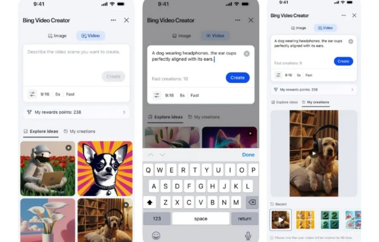 Pengguna Microsoft Bing Bisa Bikin Video dari Instruksi Teks
