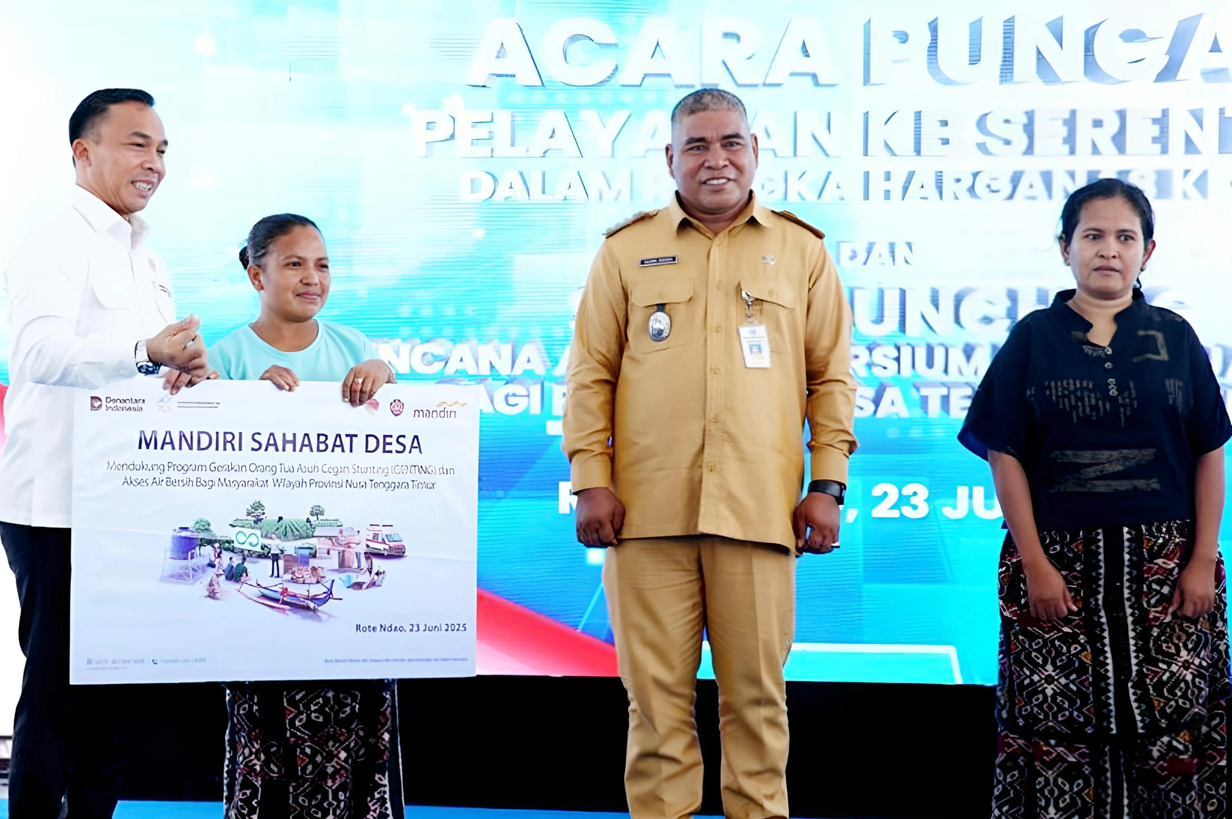 Bank Mandiri Rangkul 200 Keluarga Risiko Stunting di NTT Lewat Mandiri Sahabat Desa