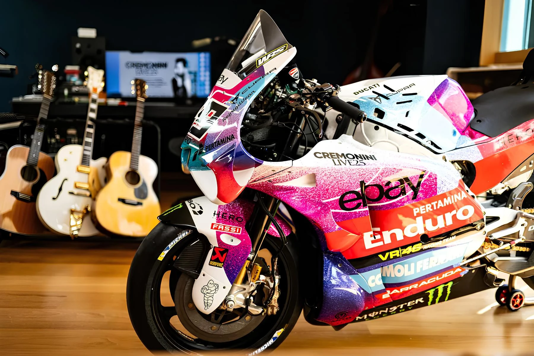 Livery Baru Pertamina Enduro VR46 Racing Team Terinspirasi Album Musisi Italia