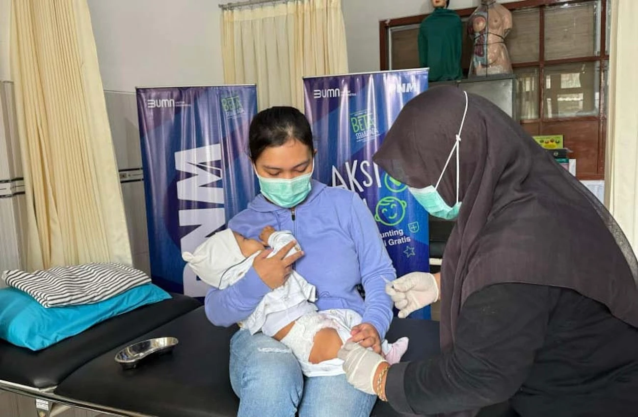 PNM Banyuwangi Gelar Aksi Cegah Stunting dan Imunisasi Gratis