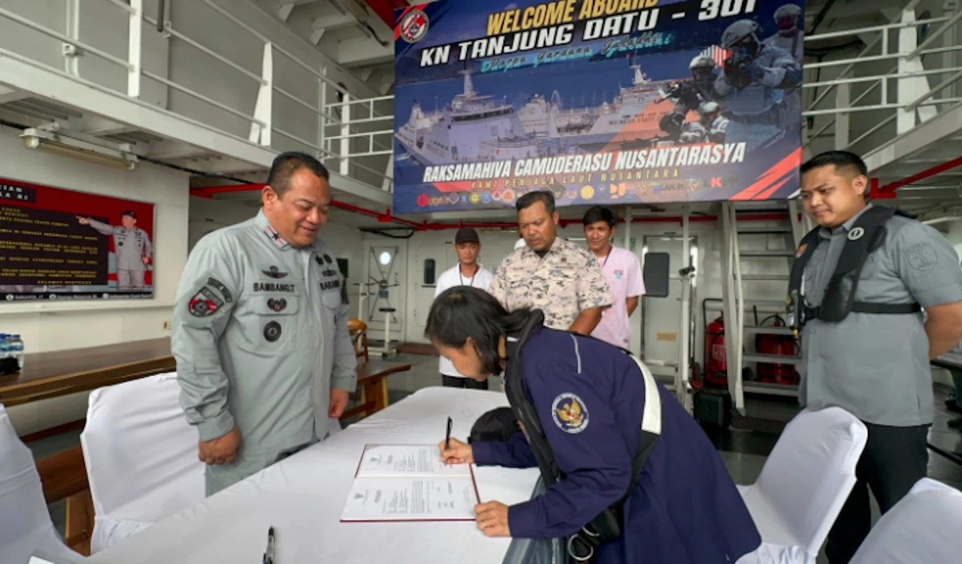 Bakamla RI Jemput 3 ABK KM Tembisan Agensi di Malaysia