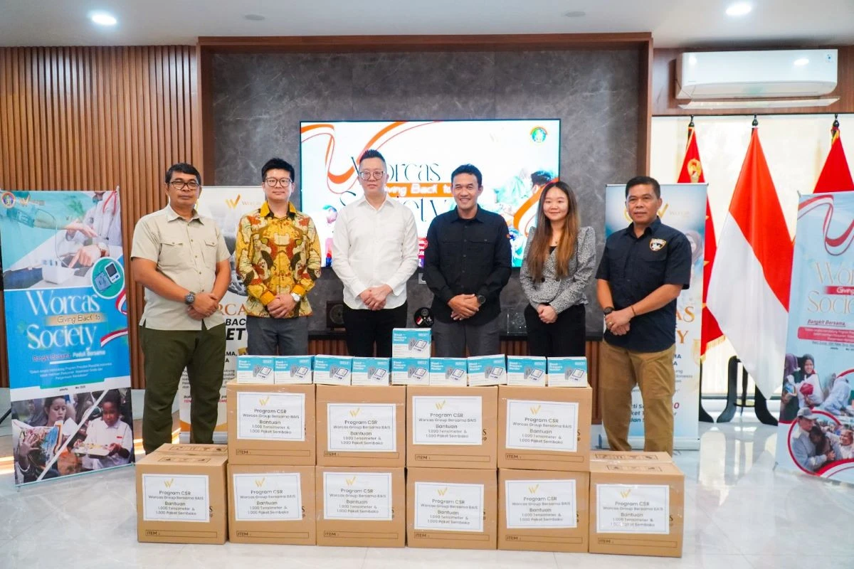 Worcas Group Bagikan 500 Sembako & 1.000 Alat Tensimeter Untuk Masyarakat