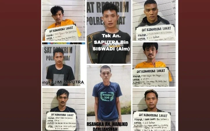 Bobol Dinding Sel, 8 Tahanan di Polres Lahat Ini Kabur