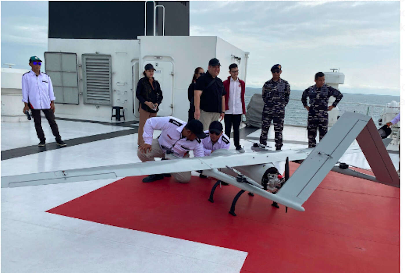 Drone Aruna 45 Berbahan Composite Daur Ulang Karya Anak Bangsa Akan Menjajal Wilayah Natuna