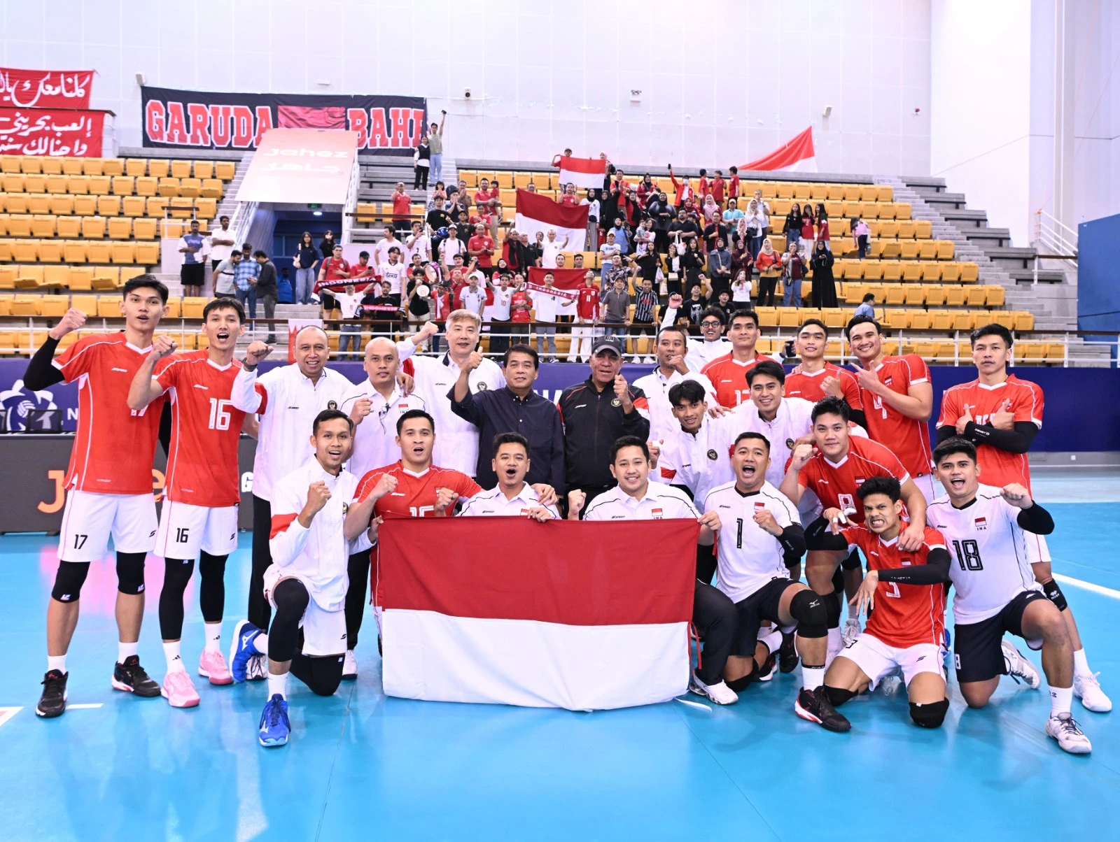Dukungan Penonton untuk Timnas Voli Putra Indonesia Agar Tak Gentar Hadapi Bahrain