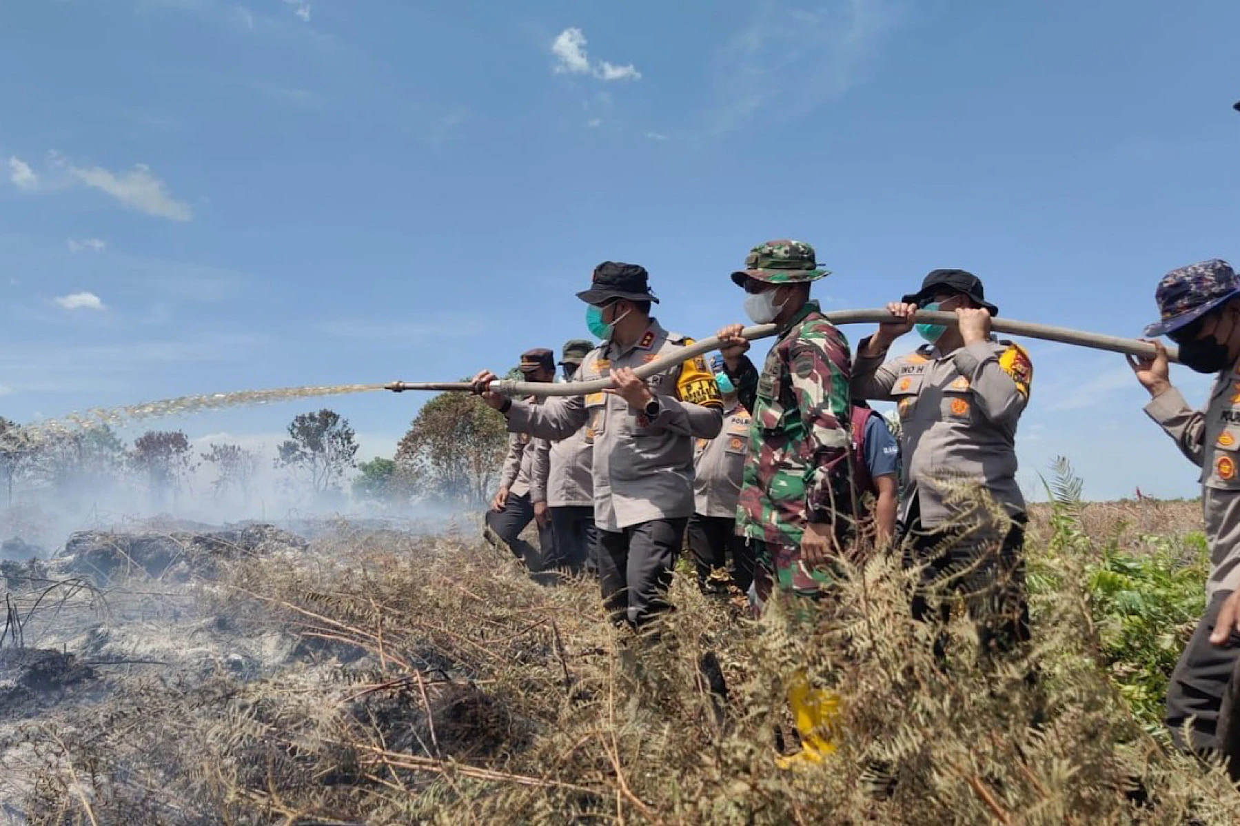 Pembakar Lahan di Kuansing Tertangkap, Irjen Herry: Kami Tindak Tegas Pelaku Karhutla