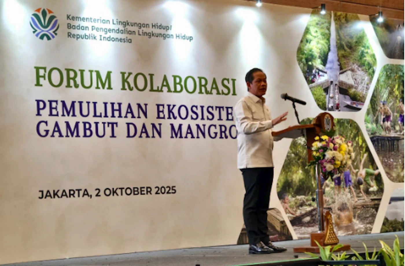 Menteri LH Berkomitmen Pulihkan Ekosistem Gambut dan Mangrove Lewat Kolaborasi Lintas Sektor
