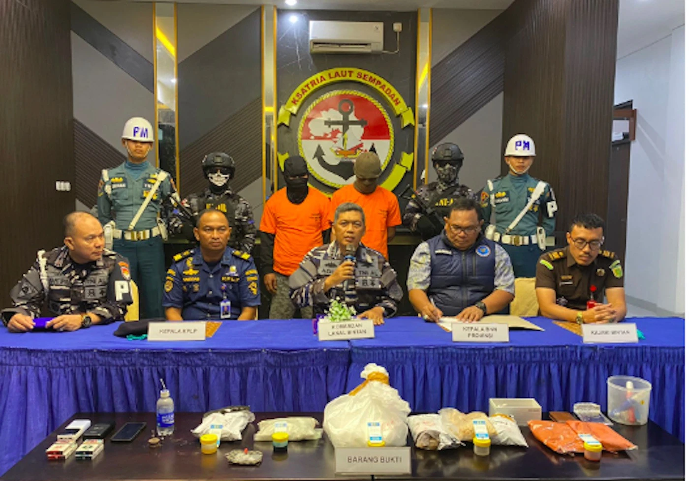 TNI AL Gagalkan Penyelundupan Narkotika di Perairan Selat Riau