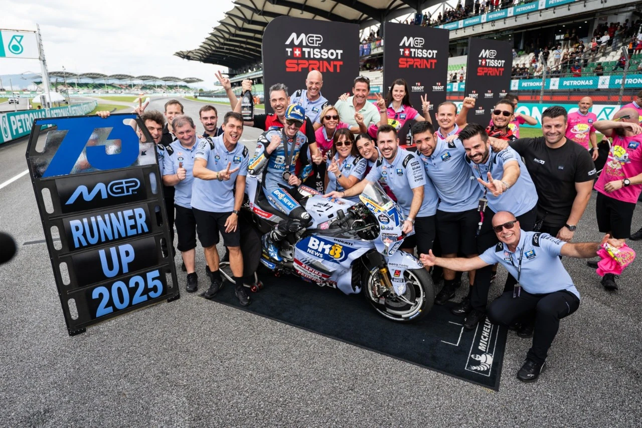 2 Gelar Sekaligus! Gresini Racing Akhiri Musim dengan Pesta di MotoGP Malaysia