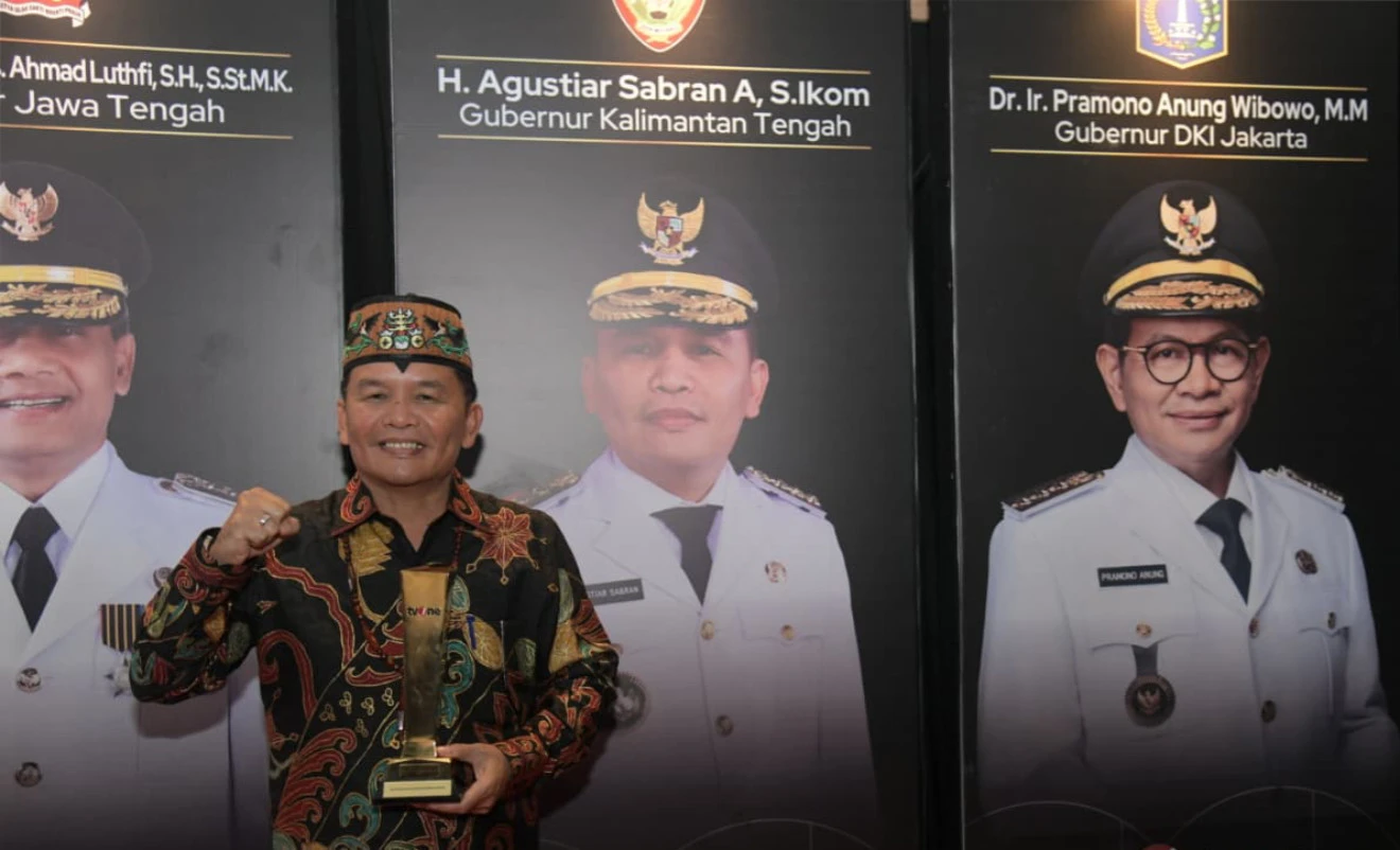 Gubernur Agustiar Sabran Dapat Penghargaan Inovasi Membangun Negeri