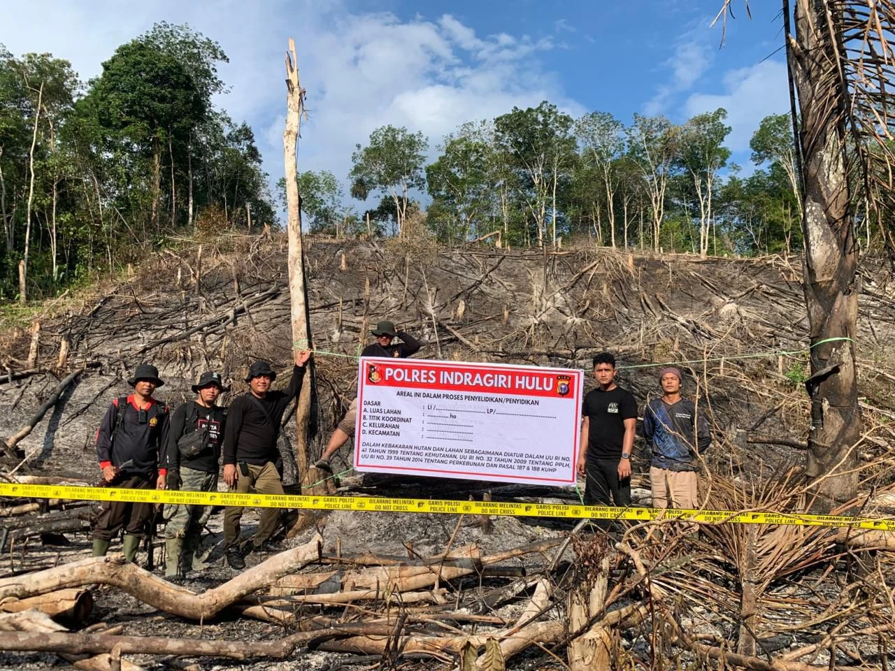 Polres Inhu Gencar Tindak Pelaku Perusakan Hutan dan Lingkungan di TNBT