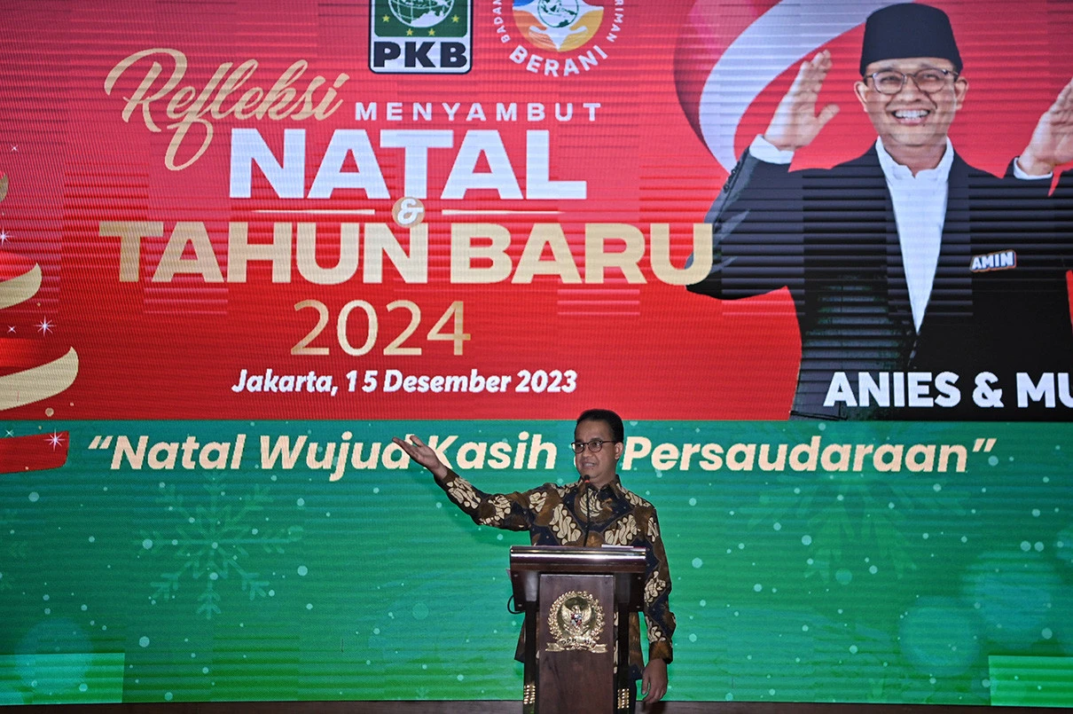 Anies Bicara Kebinekaan Bangsa Indonesia saat Refleksi Natal bersama PKB