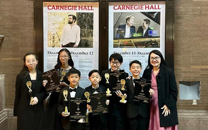 6 Pianis Cilik Indonesia Tampil di New York, Keren Banget