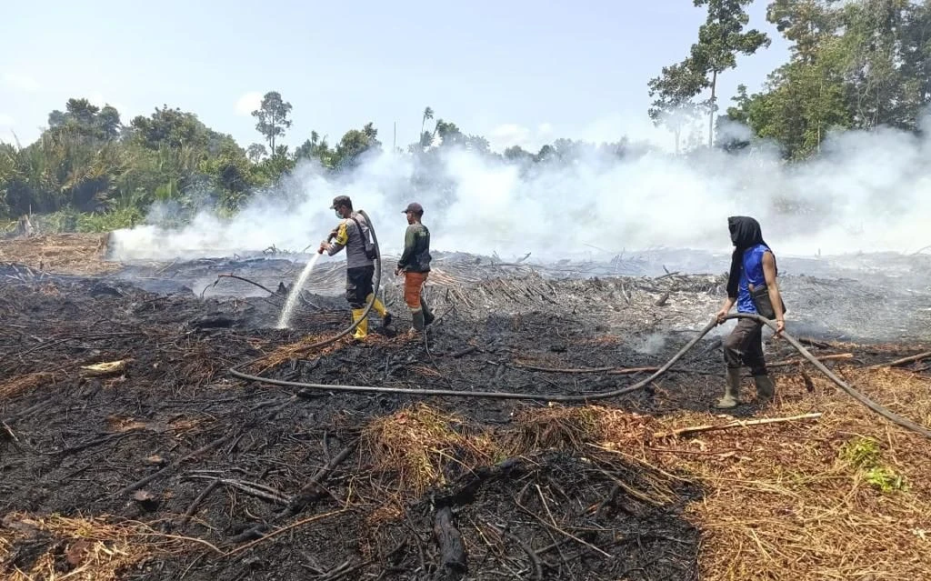 Wamenhut Sulaiman Umar Turun Gunung Memantau Penanganan Karhutla di Riau