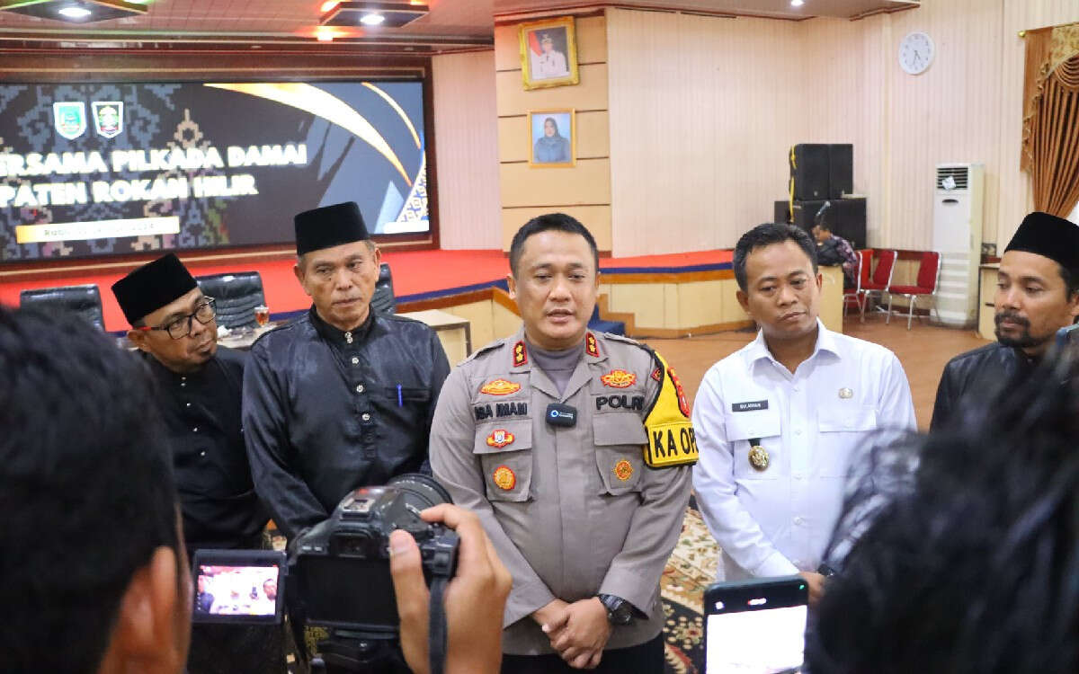 Bersama LAMR Rohil, AKBP Isa Serukan dan Ajak Masyarakat Wujudkan Pilkada Damai