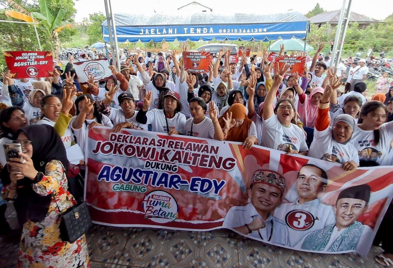 Relawan Jokowi Gabung Relawan Huma Betang Dukung Agustiar Sabran-Edy Pratowo