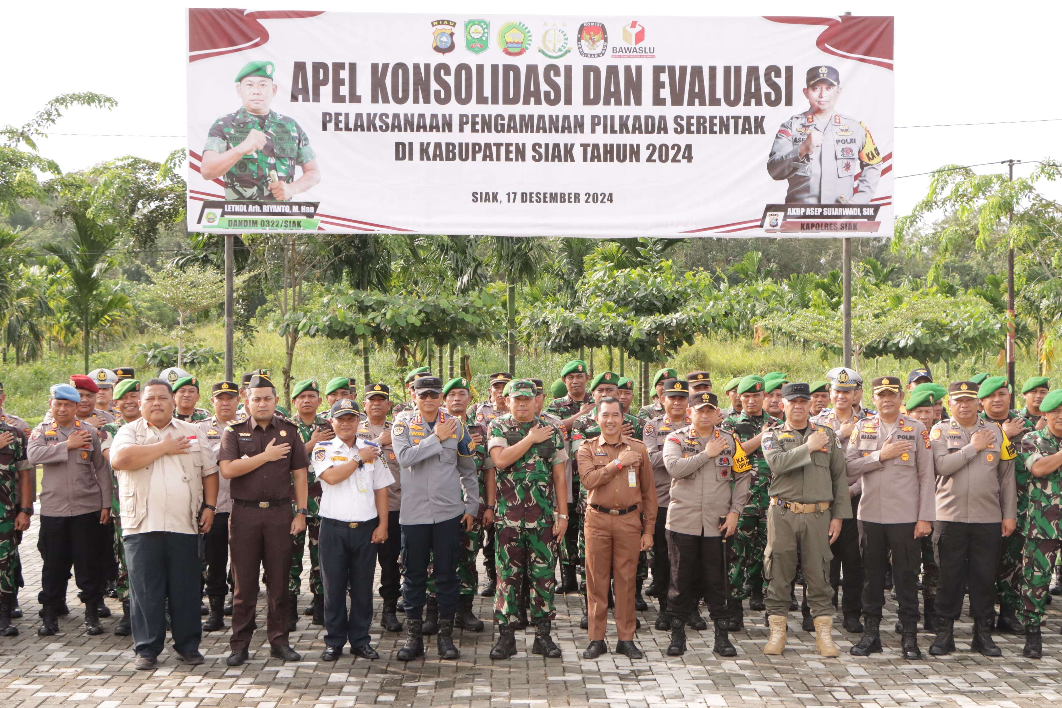 Berkat Kekompakan TNI-Polri, Pengamanan Pilkada Siak Jadi Role Model di Riau