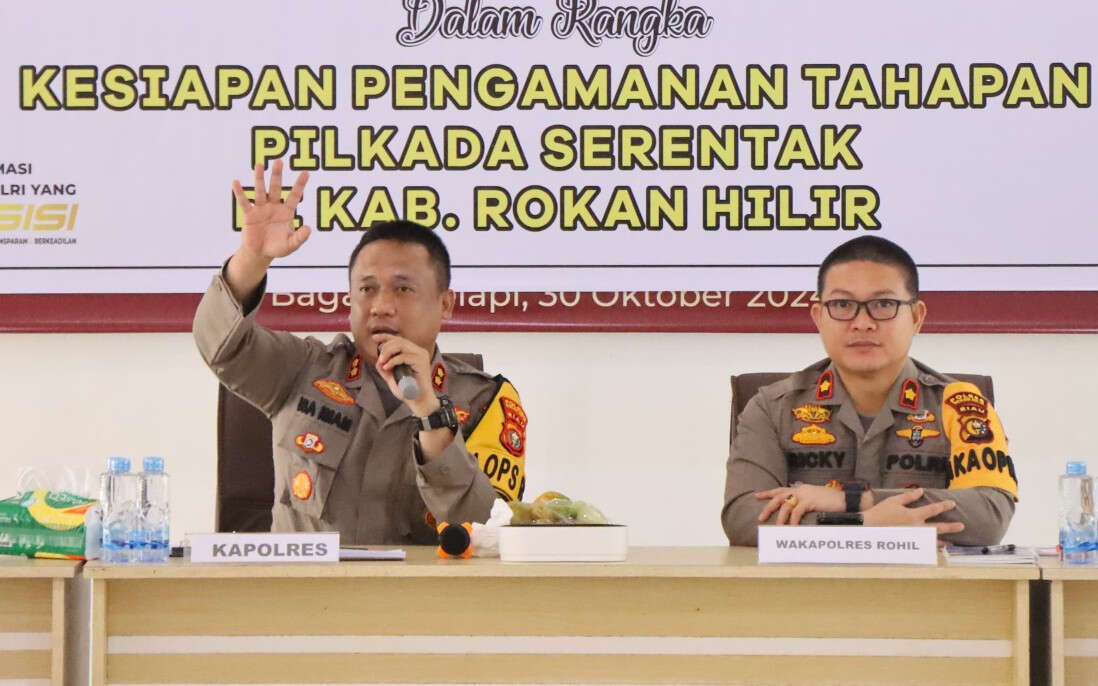 240 Personel Kepolisian Dikerahkan Amankan Debat Terbuka Paslon Pilkada Rohil