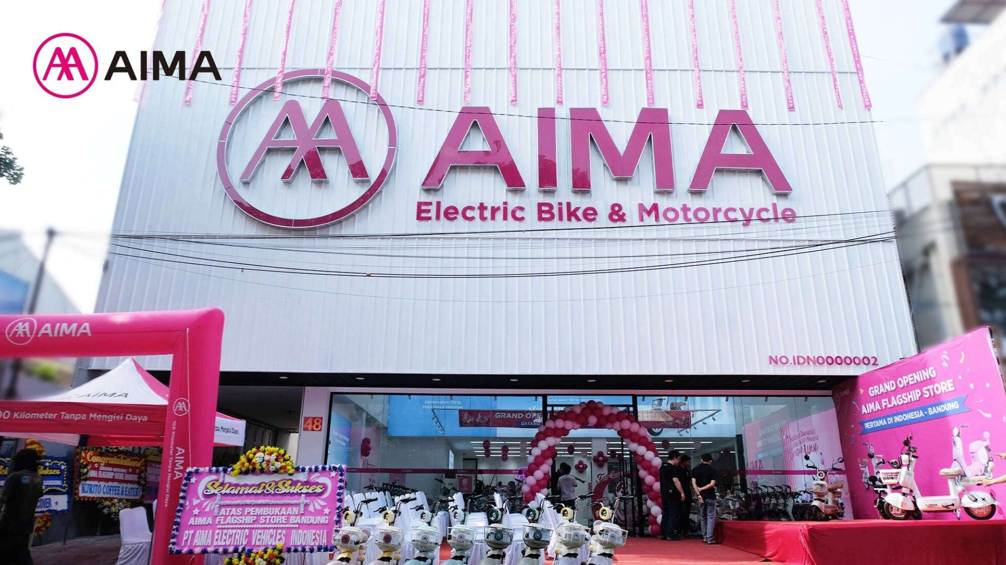 AIMA Electric Bikes Bandung Landmark Store Usung Tren Mobilitas Ramah Lingkungan