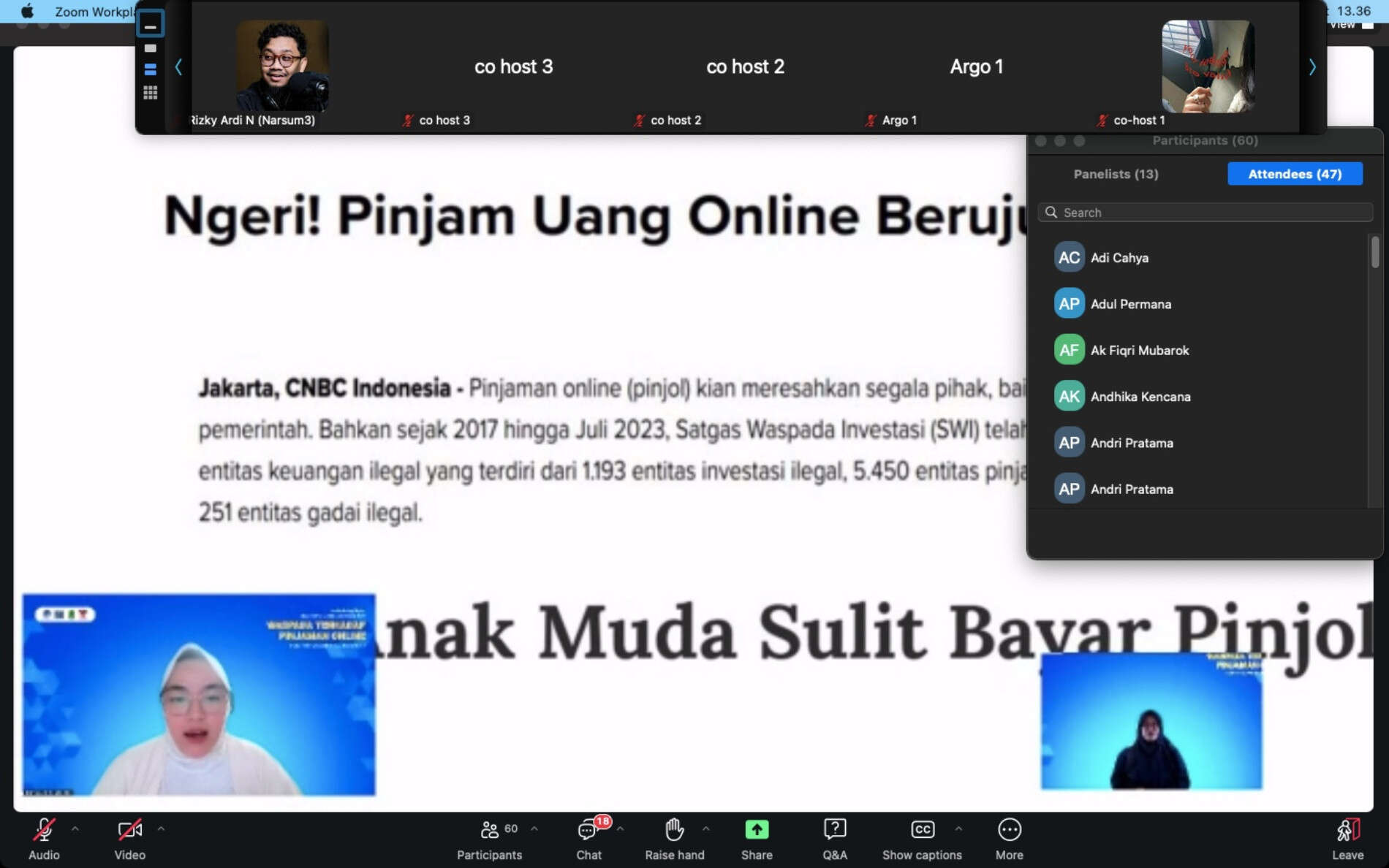 Lewat Webinar, Kemenkominfo Ajak Masyarakat Waspadai Jeratan Pinjaman Online