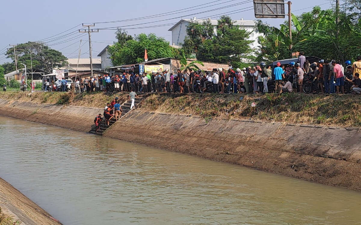 2 Bocah Tenggelam saat Mandi di Sungai Nambo Serang, Innalillahi