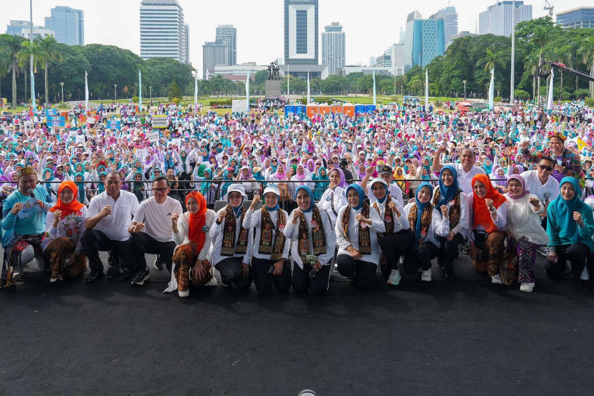 Puluhan Ribu Kader Hadiri Fun Run dan Walk, Kampanyekan Indonesia Tanpa KDRT