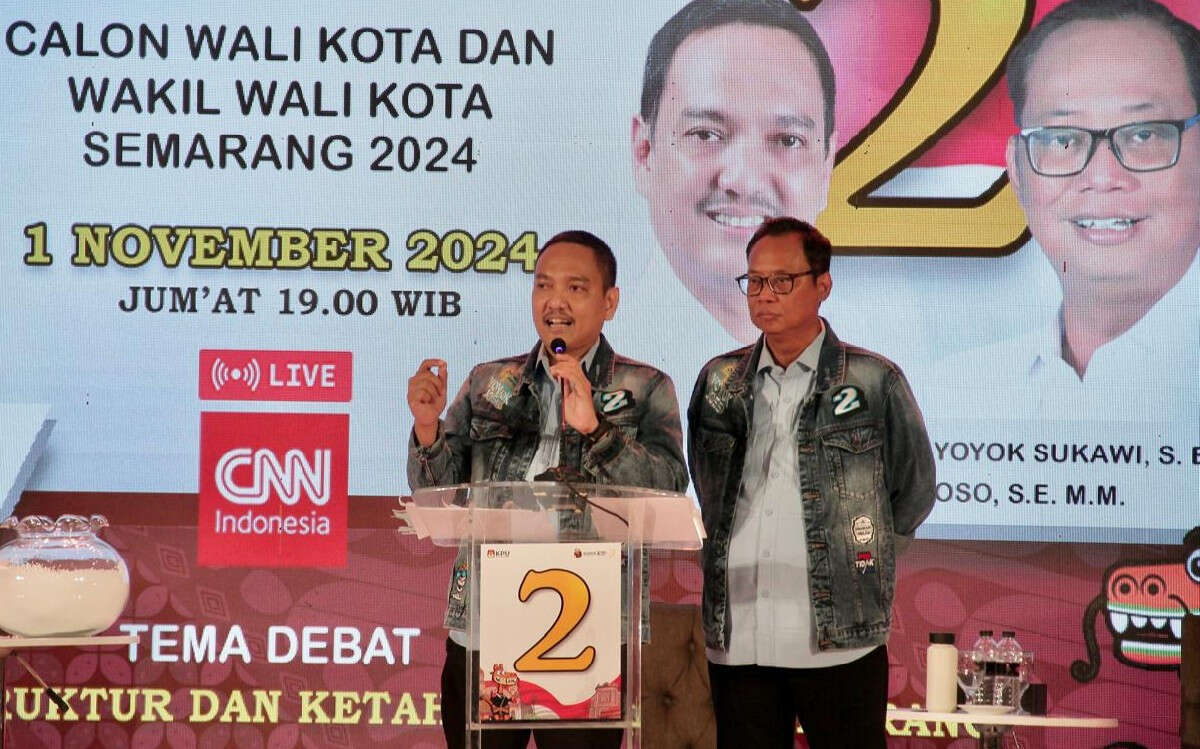 Kompak, Yoyok-Joss Usung Konsep Bocahe Dewe di Debat Perdana Pilkada Kota Semarang