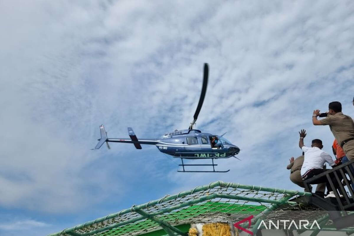 Pemprov Uji Coba Helipad Kantor Gubernur Papua Barat