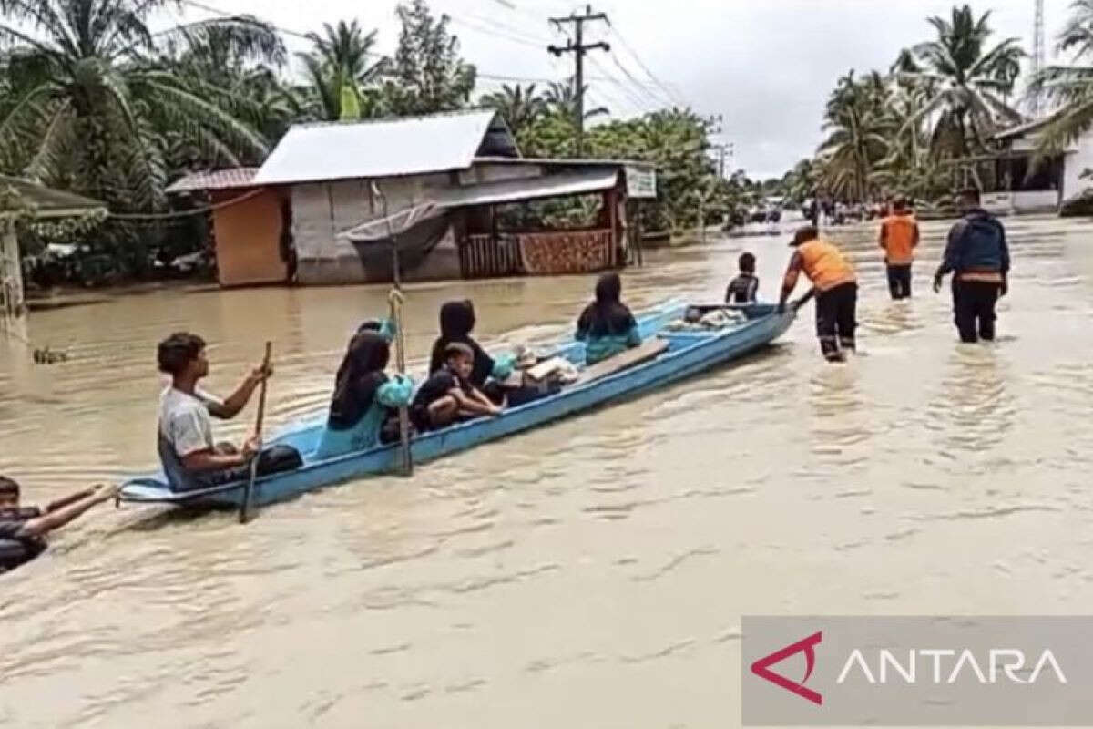 BPBD Nagan Raya Evakuasi Korban Banjir yang Tersebar di 20 Desa