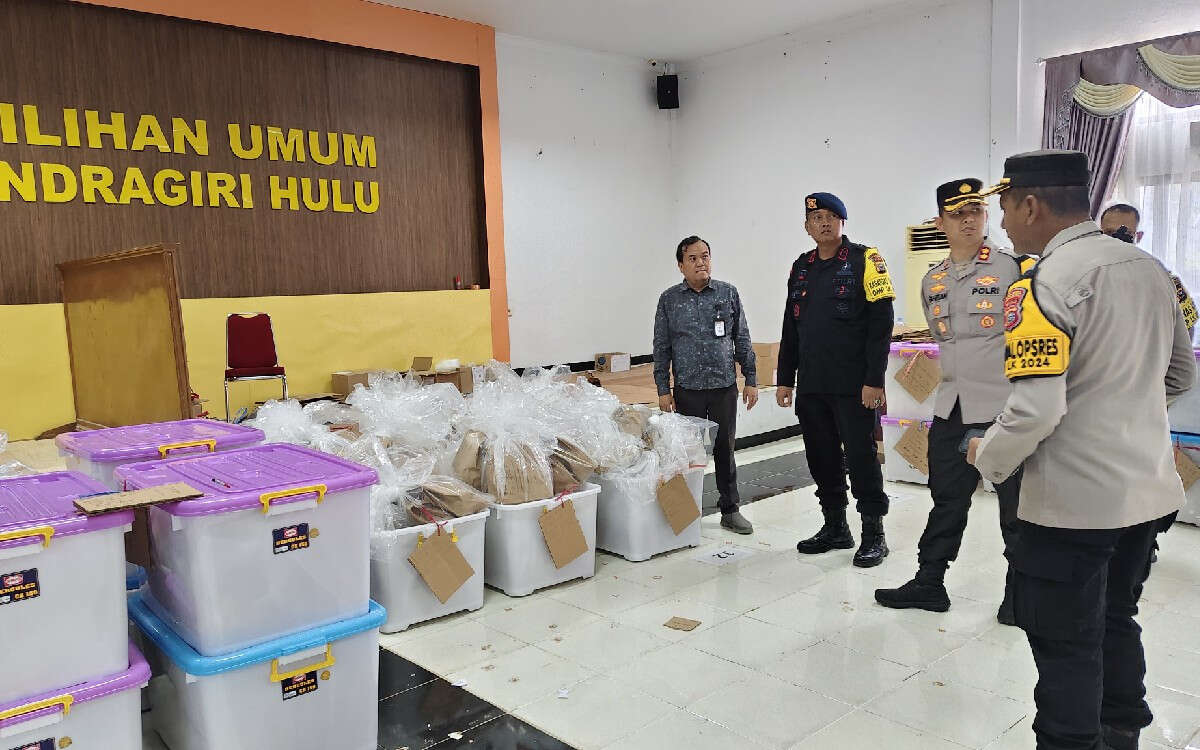 Kapolres Inhu & Tim Pamatwil Polda Riau Cek Kesiapan TPS Khusus