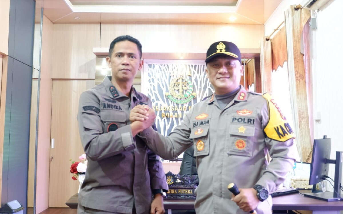 Kapolres Rohil Sambangi Kajari, Bahas Strategi Mengamankan Pilkada