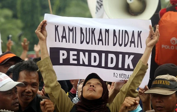 Ratusan Guru Honorer Non-Database BKN Resah, Khawatir Dirumahkan