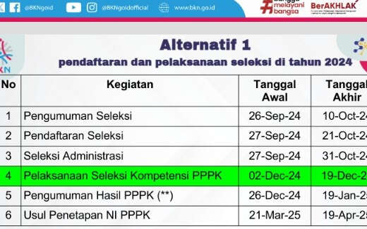 Jadwal Pendaftaran PPPK 2024, BKN: Disepakati Alternatif 1