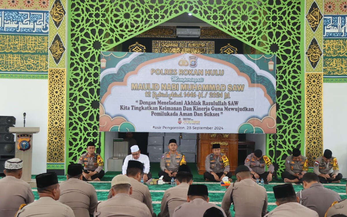 Polres Rohul Gelar Doa Bersama, Jalin Ukhuwah dan Jaga Kondusivitas Jelang Pilkada