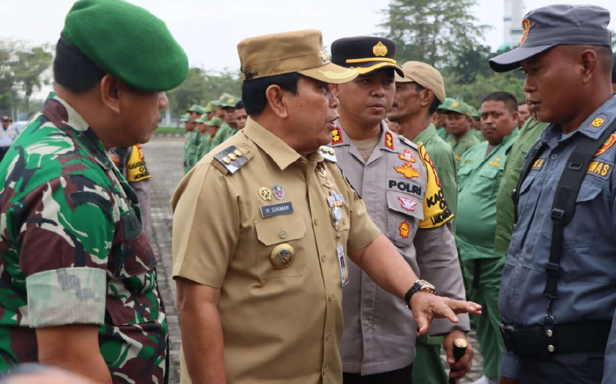 TNI-Polri dan Linmas di Rohul Kompak Jaga Seluruh Tahapan Pemilu Berjalan Aman & Kondusif