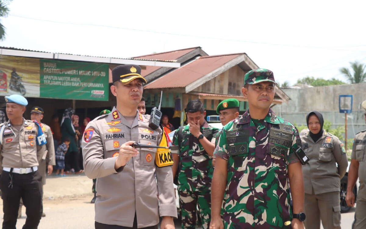 TNI-Polri Jaga Tahapan Pilkada di Indragiri Hulu, Dilarang Berfoto dengan Bakal Calon