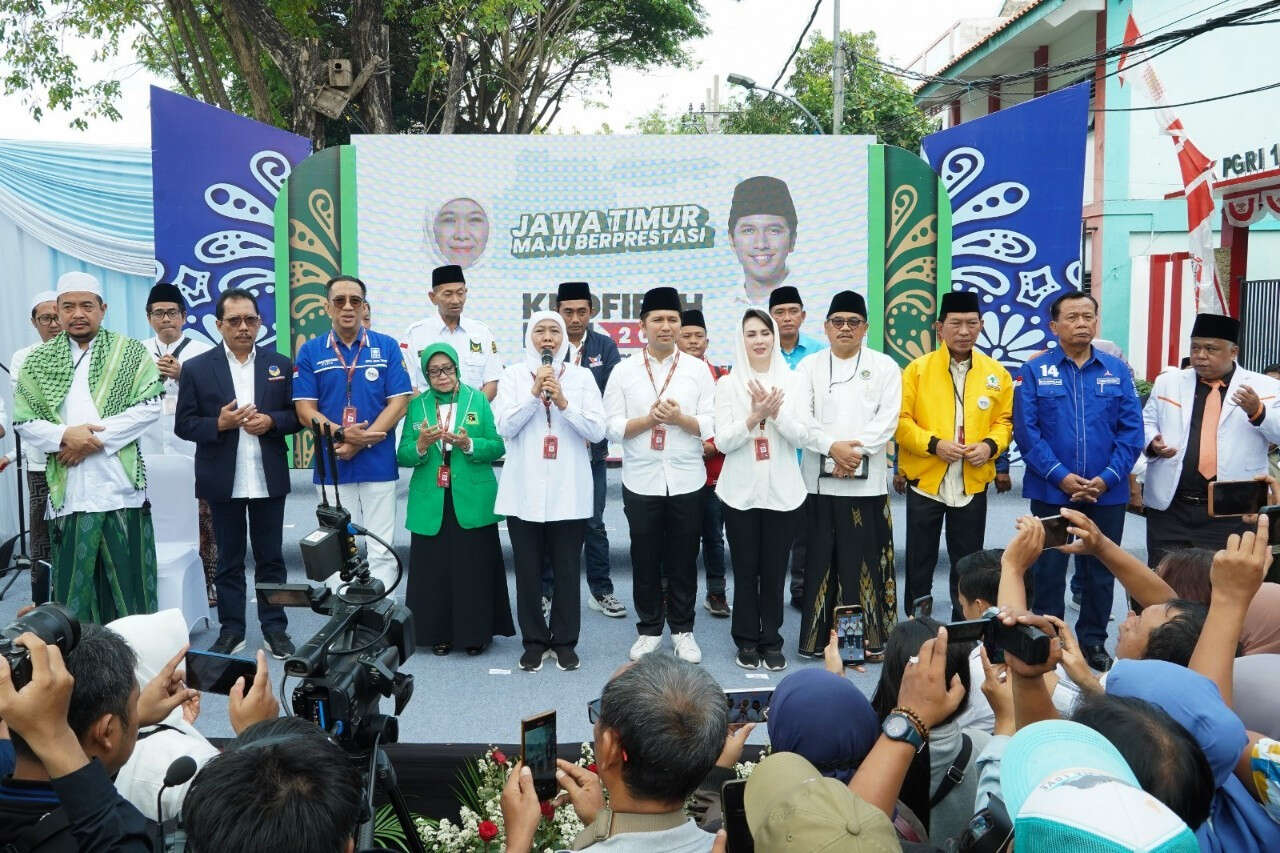 15 Parpol Pengusung Siap Bergerak Total Memenangkan Khofifah-Emil di Pilgub Jatim 2024