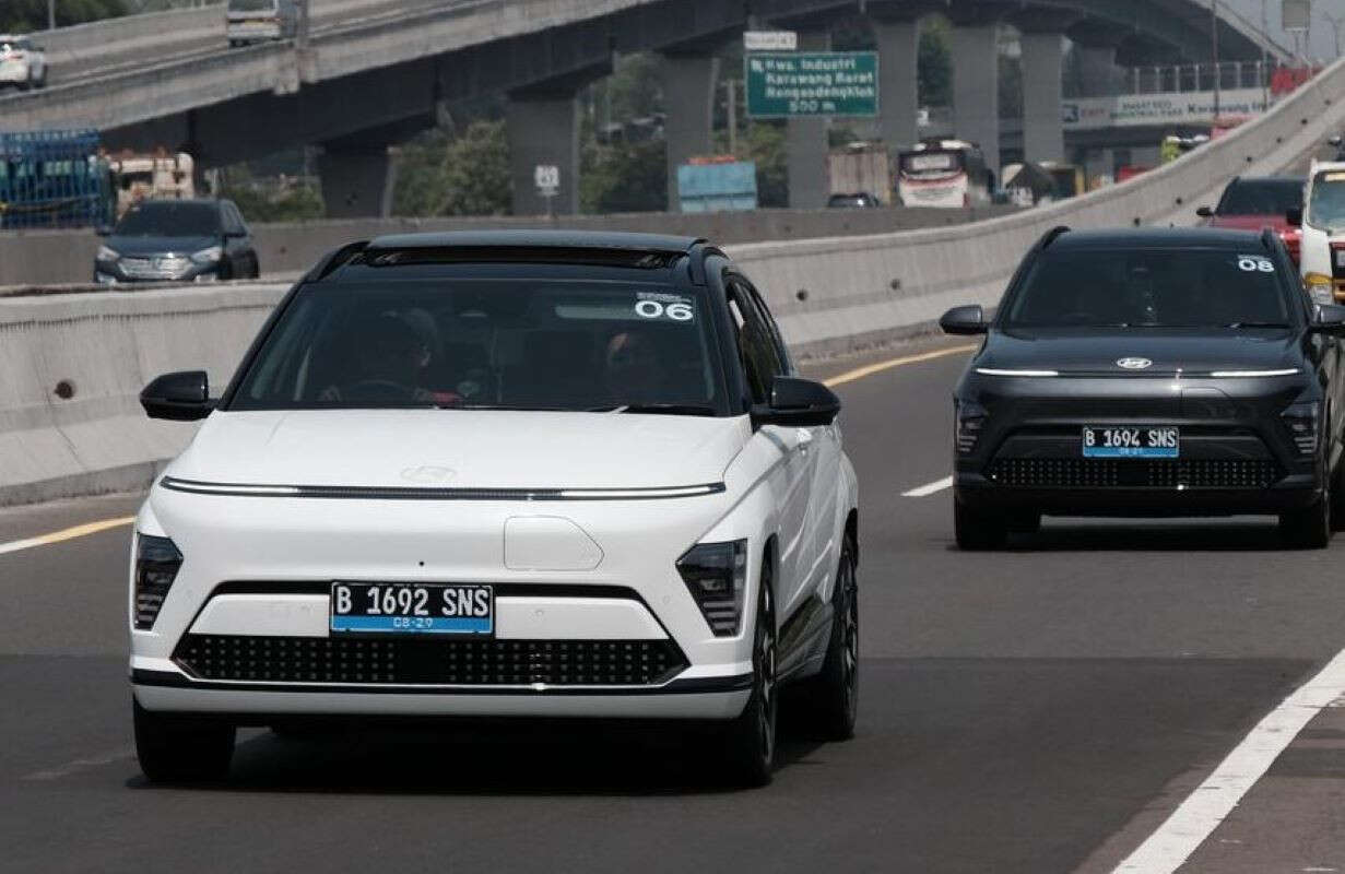 Hyundai Kona Electric Digeber dari Jakarta-Semarang Hanya Sekali Cas, Sebegini Sisa Beterainya