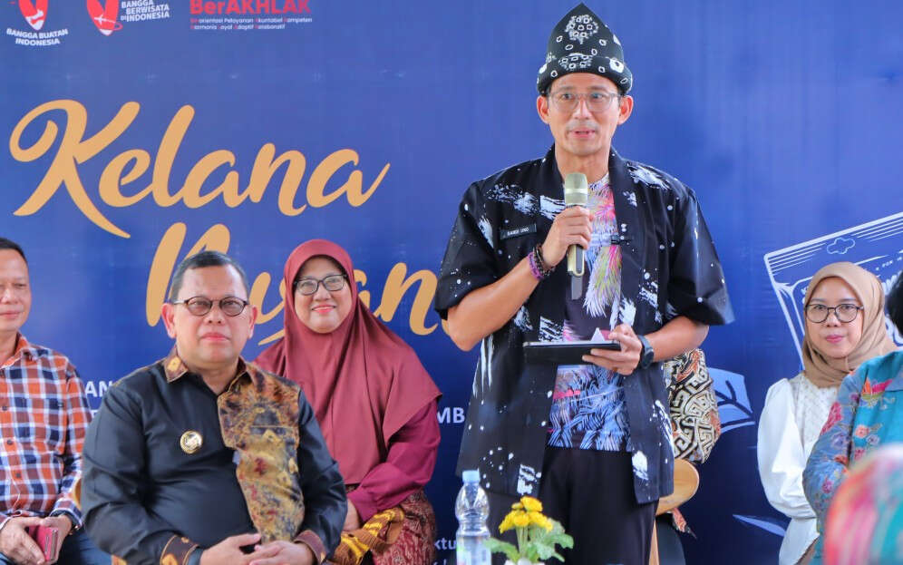 Menparekraf Sandiaga Uno Dorong UMKM di Palembang Mendunia