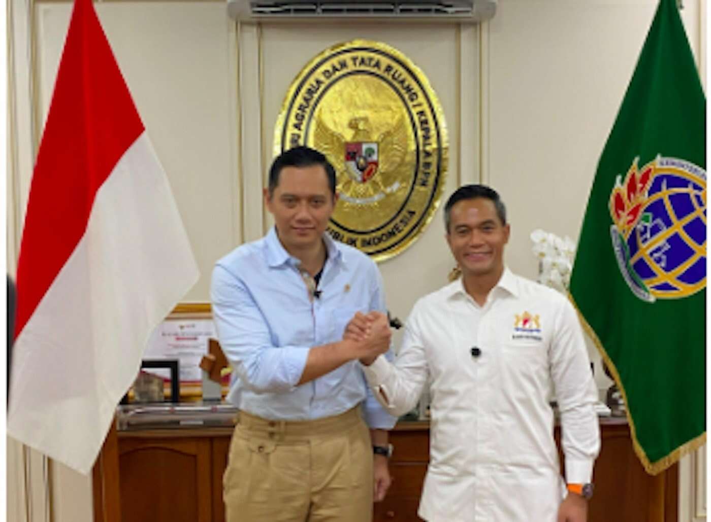 Menteri AHY Ucapkan Selamat Kepada Ketum Kadin Indonesia Anindya Bakrie