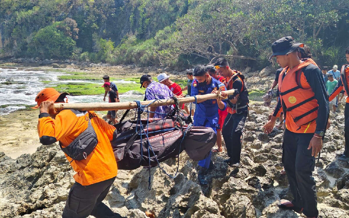 4 Hari Hilang, Nelayan yang Terseret Ombak di Pantai Goa Langit Sawarna Ditemukan Meninggal